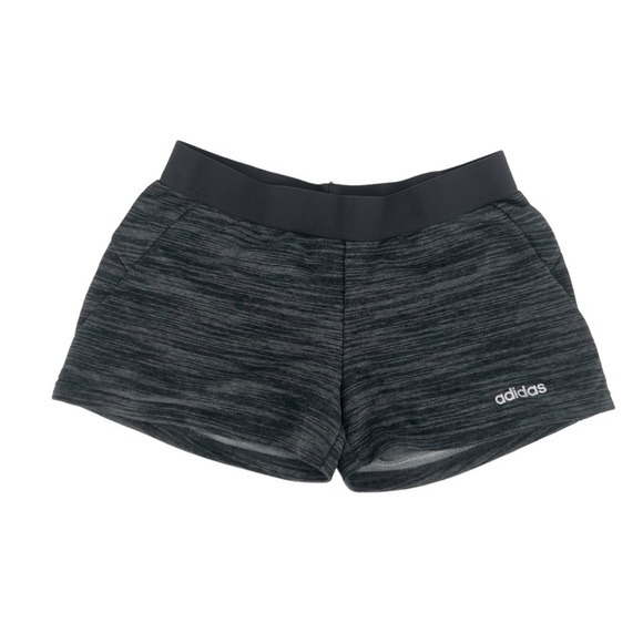 adidas Women’s Gray Black Climalite Sport Shorts Size Medium - Picture 1 of 5
